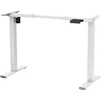 FLEXISPOT EF1 Escritorio de pie Blanco Ajustable en Altura Mesa elevable de Acero sólido con tecla de Memoria automática…